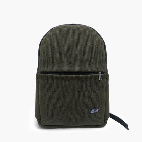 Olive textured backpack
