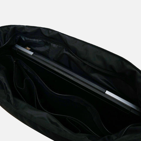 Black puffy tote