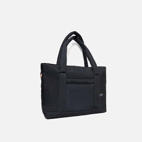 Black puffy tote