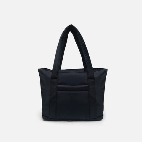 Black puffy tote