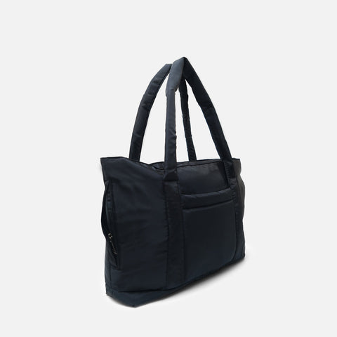 Black puffy tote