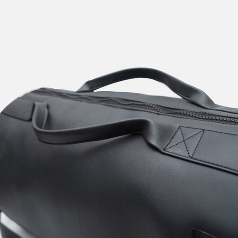 Black gym duffle bag