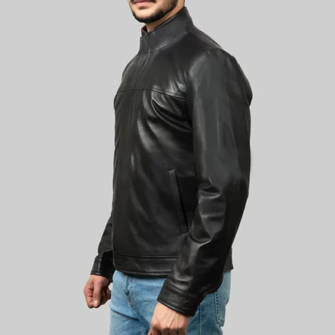 Andrew Men’s Black Leather Jacket