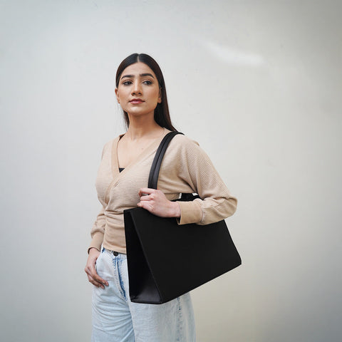 Coal Black Tote