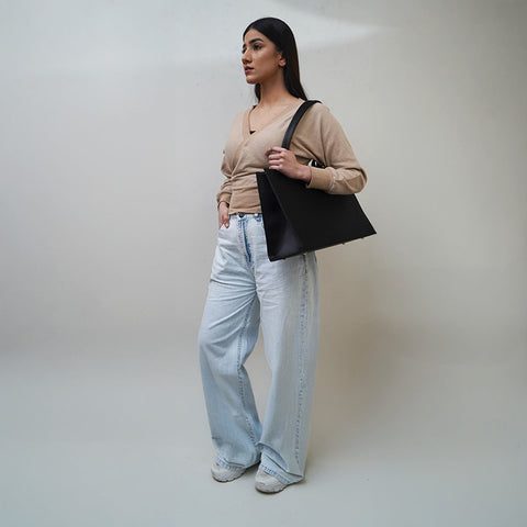 Coal Black Tote