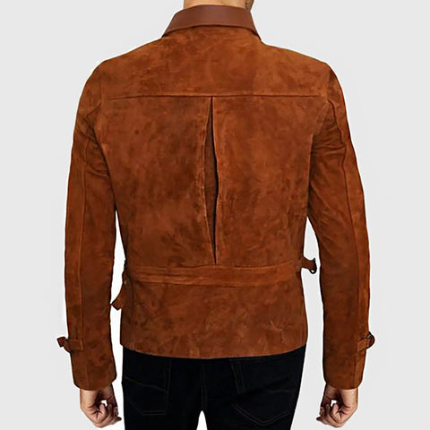 Joshua Men’s Brown Suede Jacket