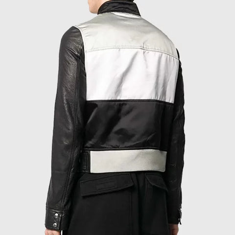 Marcel Men’s Black Leather Biker Jacket