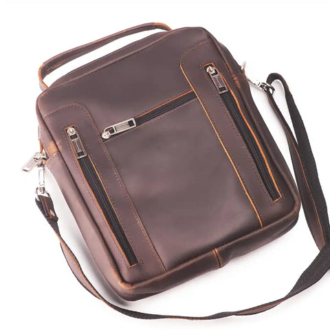 Stylish Men’s Brown Leather Crossbody Bags