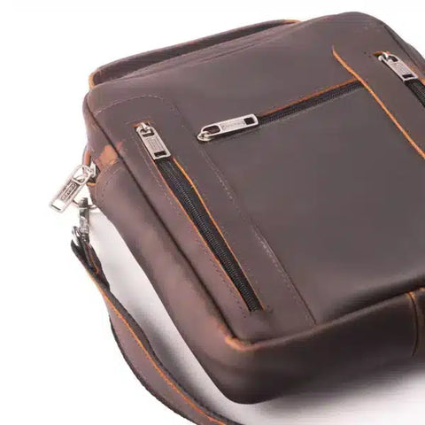 Stylish Men’s Brown Leather Crossbody Bags