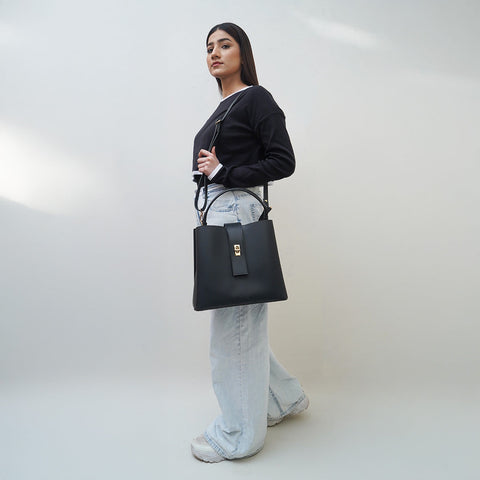 Black Hobo Handbag