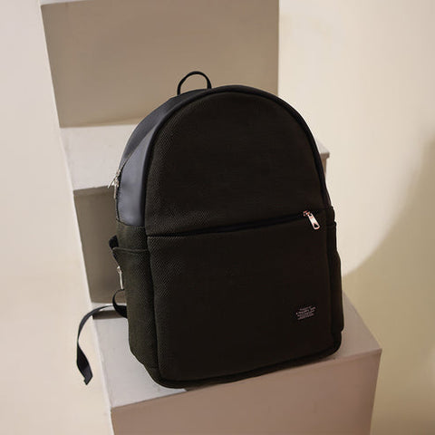 Olive textured backpack