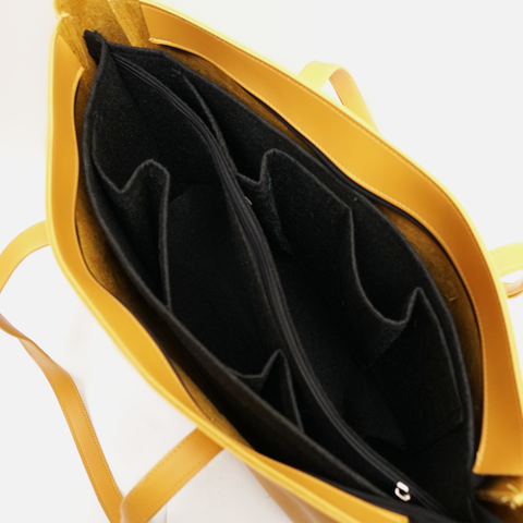 Basic yellow tote bag